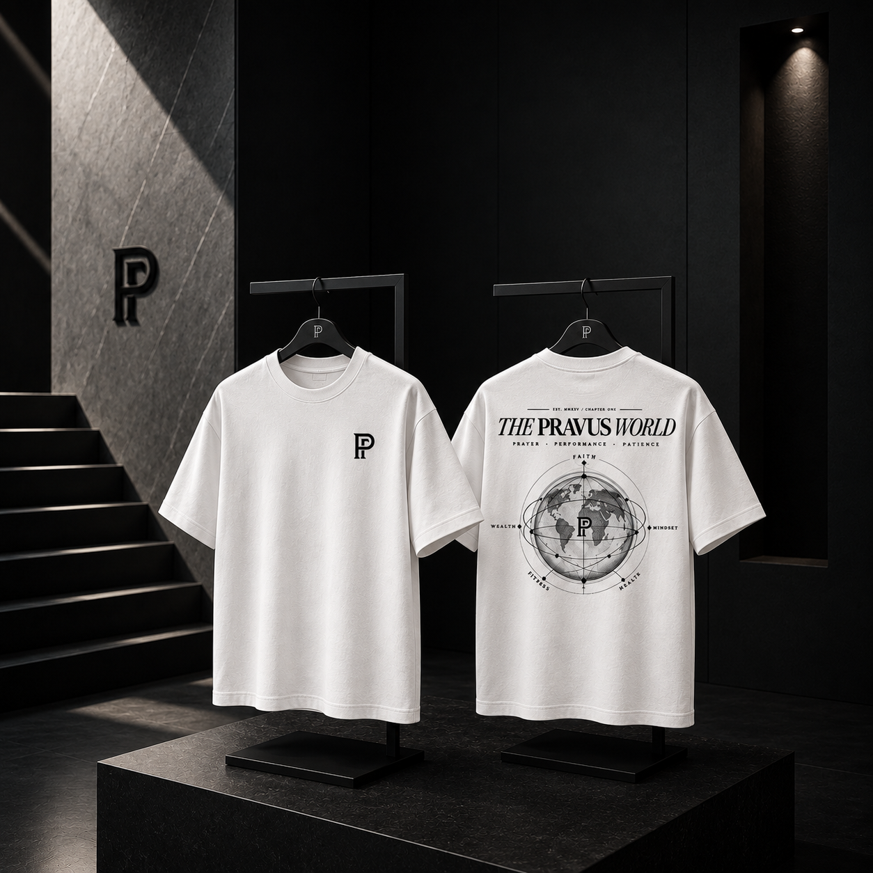 White Pravus T Shirt, White